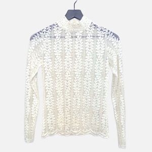 Dynamite White Lace Vintage Inspired Long Sleeve SM